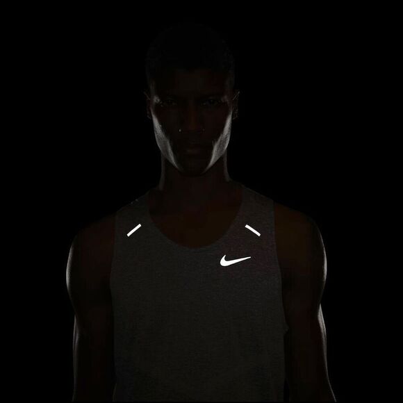 Nike Men's Dri-FIT Rise 365 Tank‎ Size Medium M Gray - Picture 6 of 8